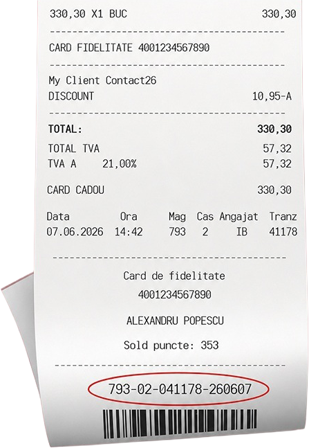Exemplu bon fiscal